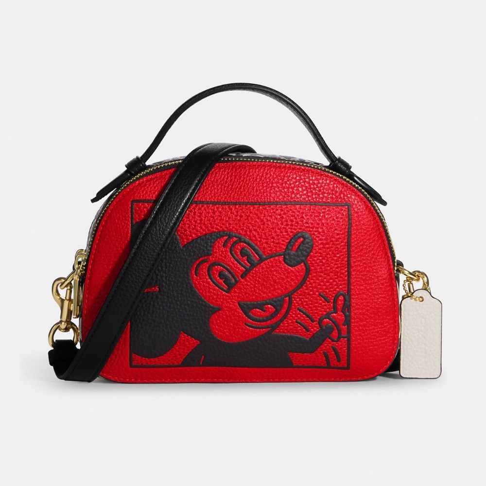 Coach -  Disney Mickey Mouse X Keith Haring Serena Satchel